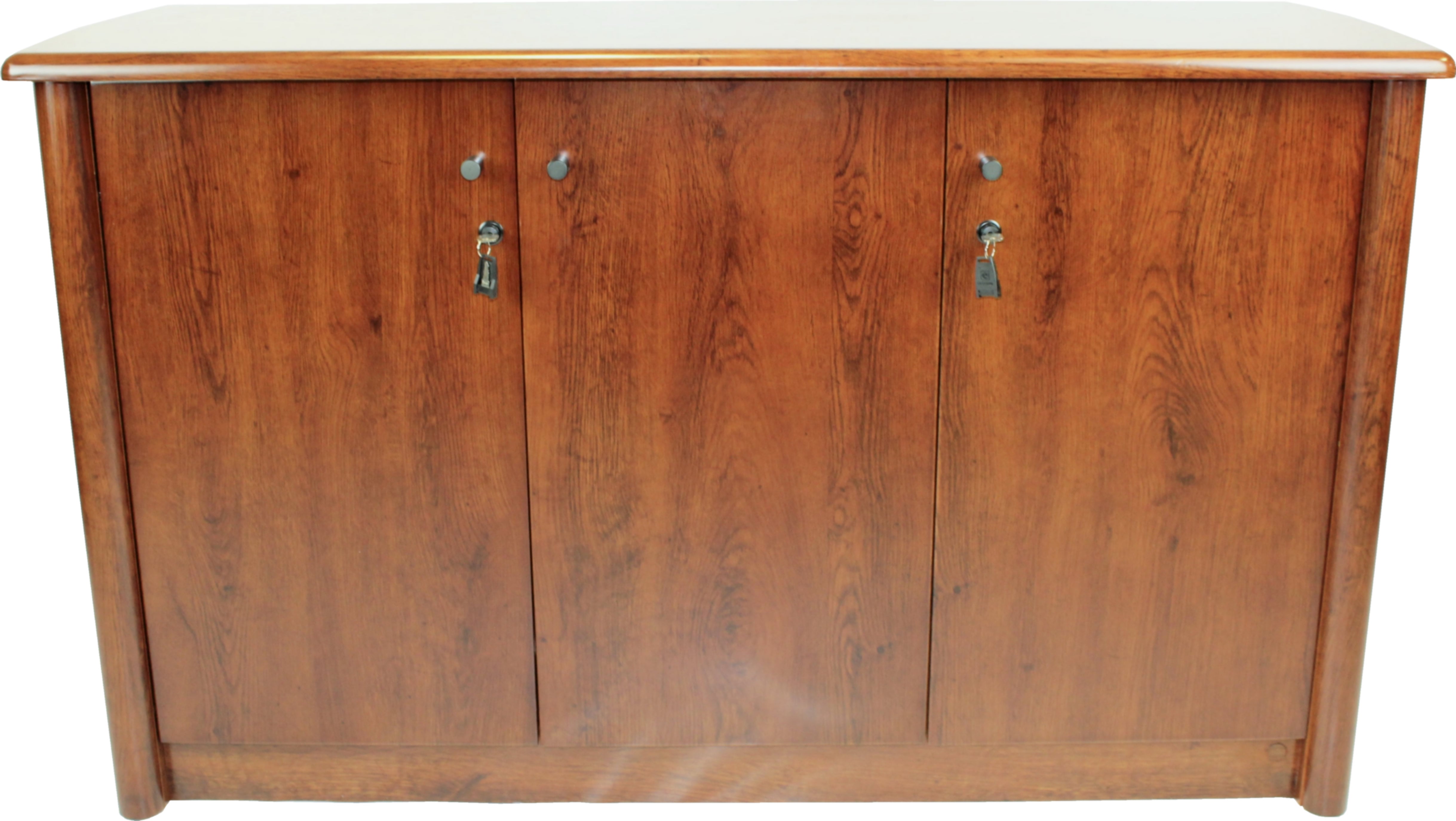 Medium Oak Three Door Cupboard - 6846T-3DR UK