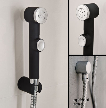 Black Douche Push Button Shower Head (35G)