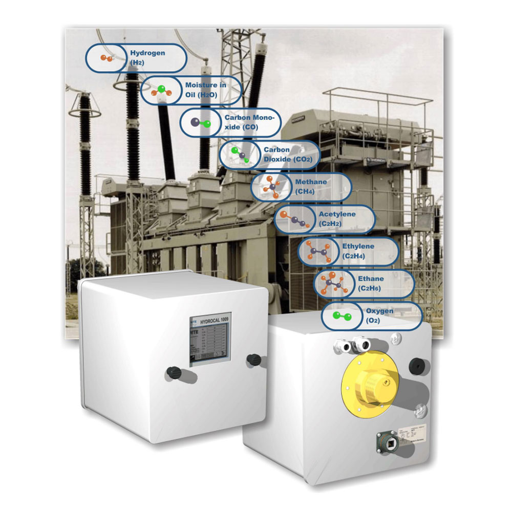 Manufacturers of MTE HYDROCAL 1009 Online Individual Dissolved Gas Analysis - 8 Gases & Moisture