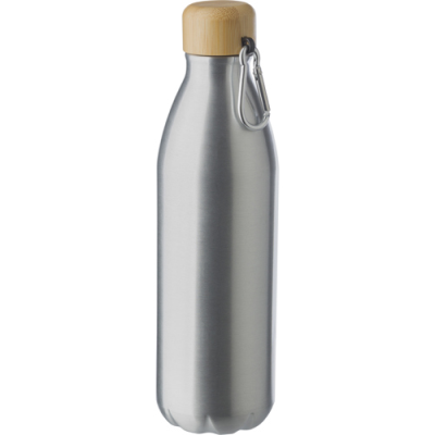 ALUMINIUM METAL BOTTLE (750ML) SINGLE WALLED in Silver.