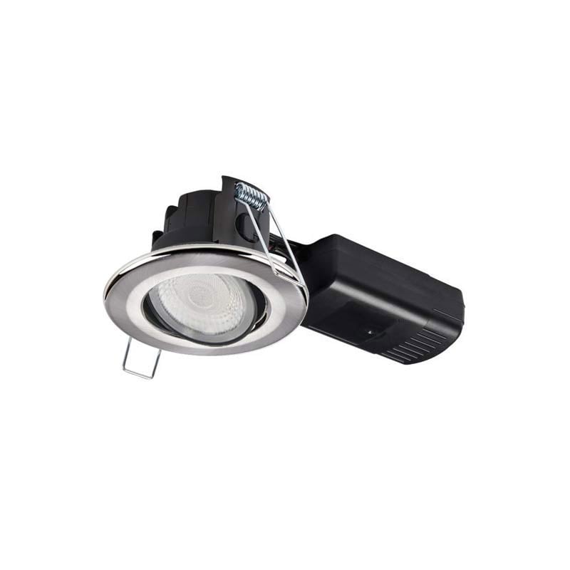 Collingwood H4 Pro Elect Fire-Rated Downlight 4000K Brushed Steel