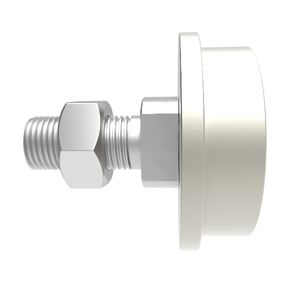 Steel Parallel Flanged 100mm 'I' Beam Wheel with M30 Axle 1000kg