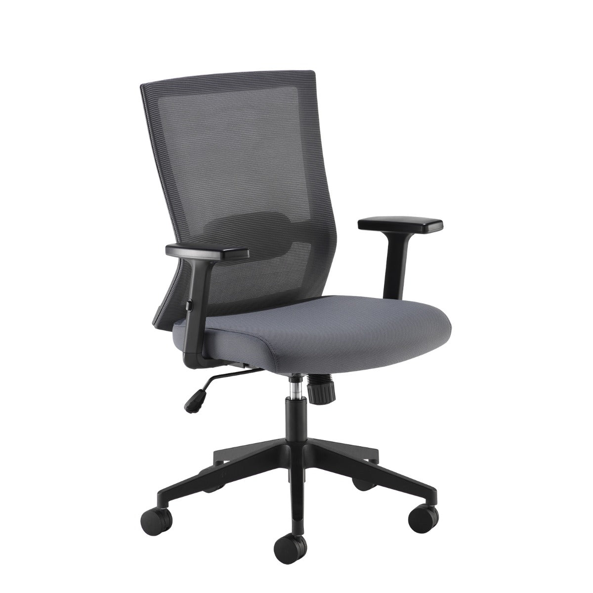 Providers Of Travis Grey Mesh Back and Fabric Seat Operators Office Chair North Yourkshire