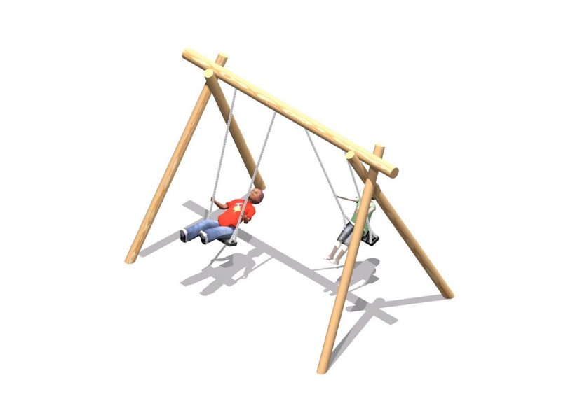 Double Flat Seat Swings