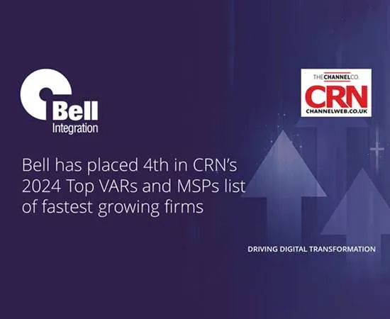 The Channel Company has placed Bell 4th in their list of fastest growing firms