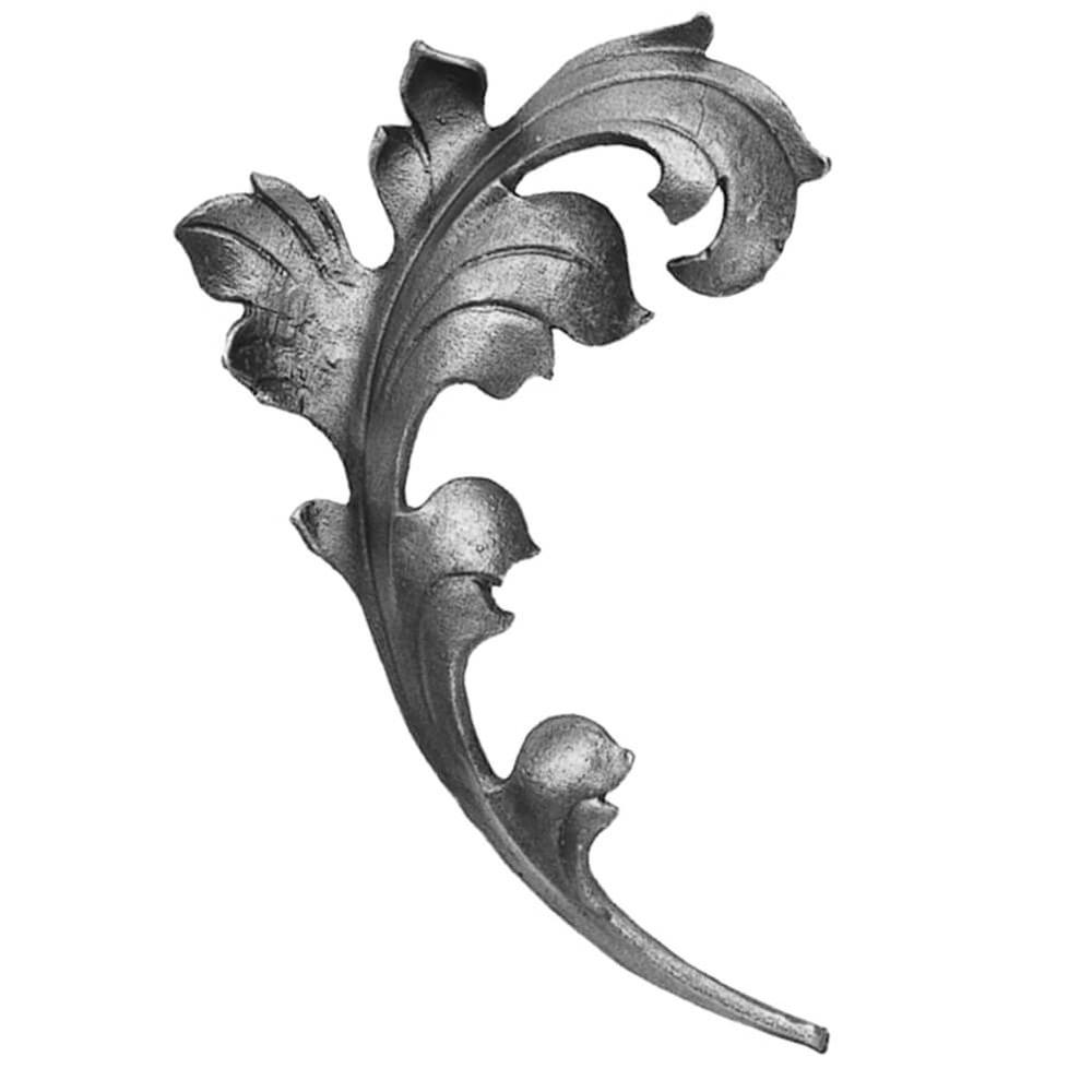 Cast Steel Leaf 150 x 250 x 16 x 6mm Stem