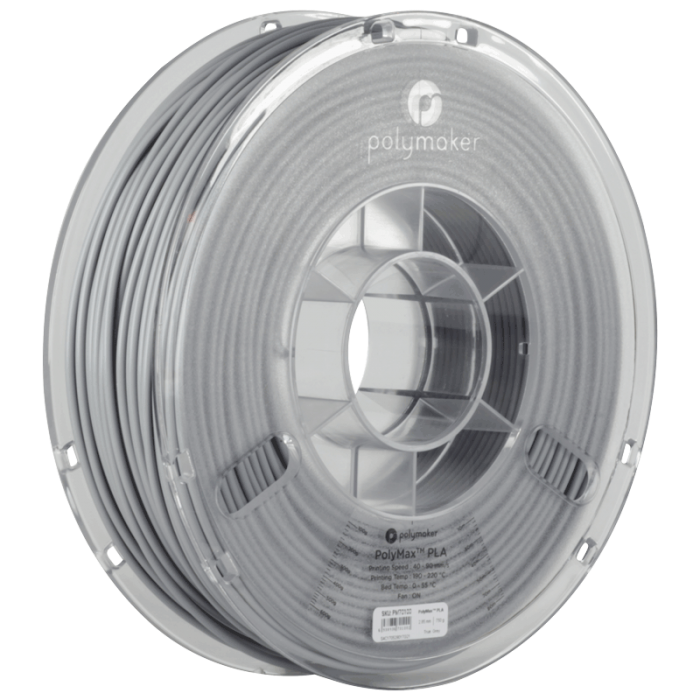 Polymaker PolyMax Tough PLA 1.75mm True Grey 3D printer filament