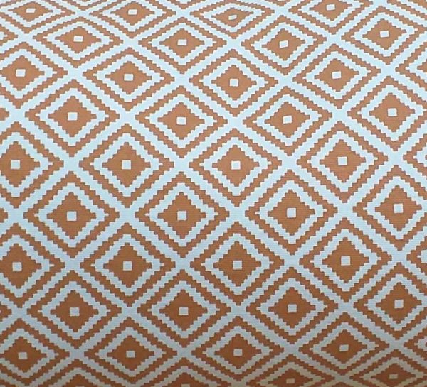 Terracotta Kiki Spice Geo Pattern Scatter Cushion / Cover 100% cotton
