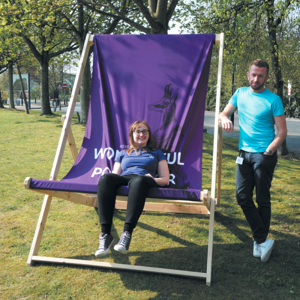 Custom Printed Giant Deck Chair