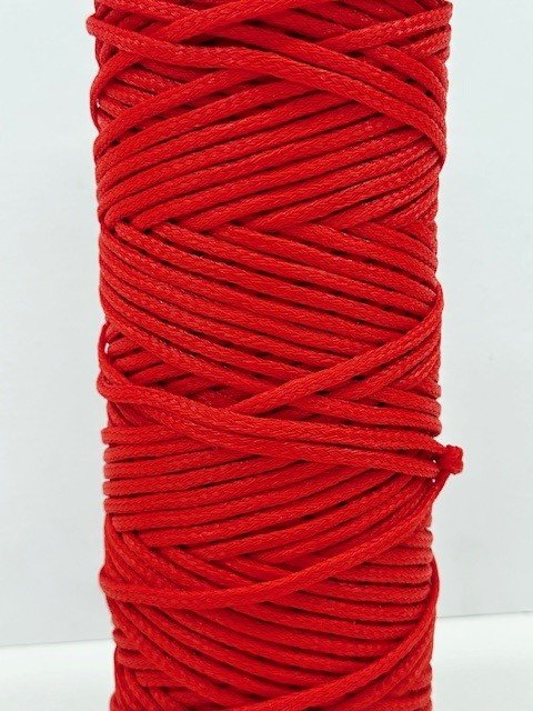 4mm Braided Polyethylene Twine - Red