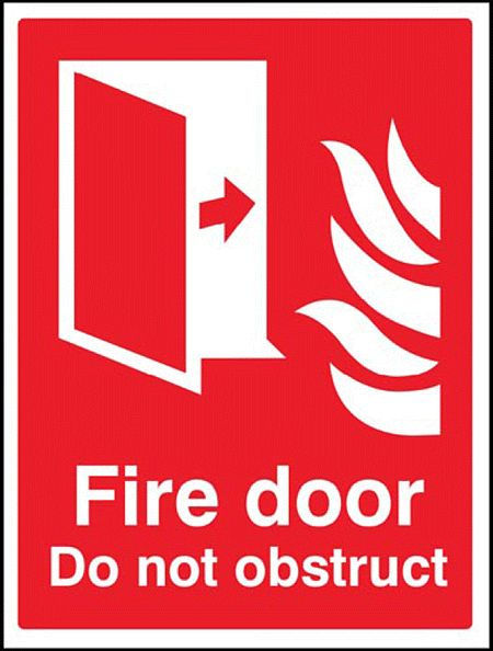 Fire door Do not obstruct