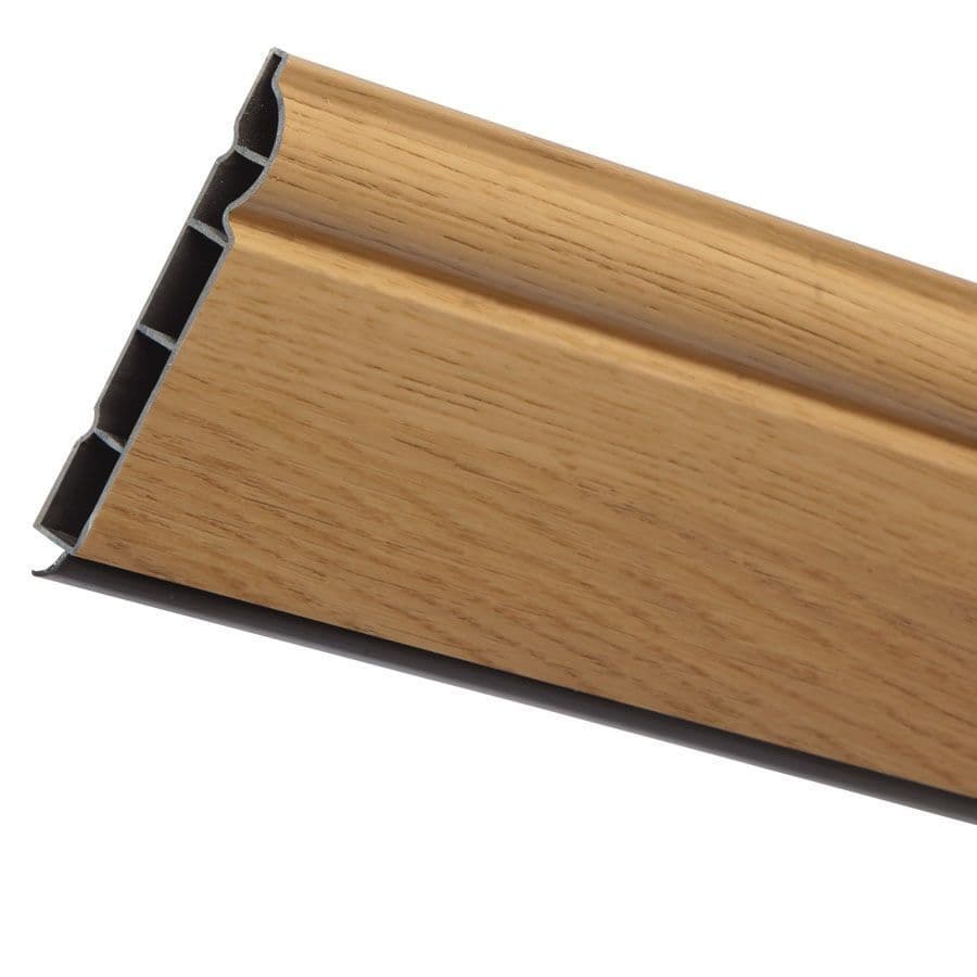 Suppliers Of 100mm English Oak UPVC Torus Skirting Board 5m Nationwide