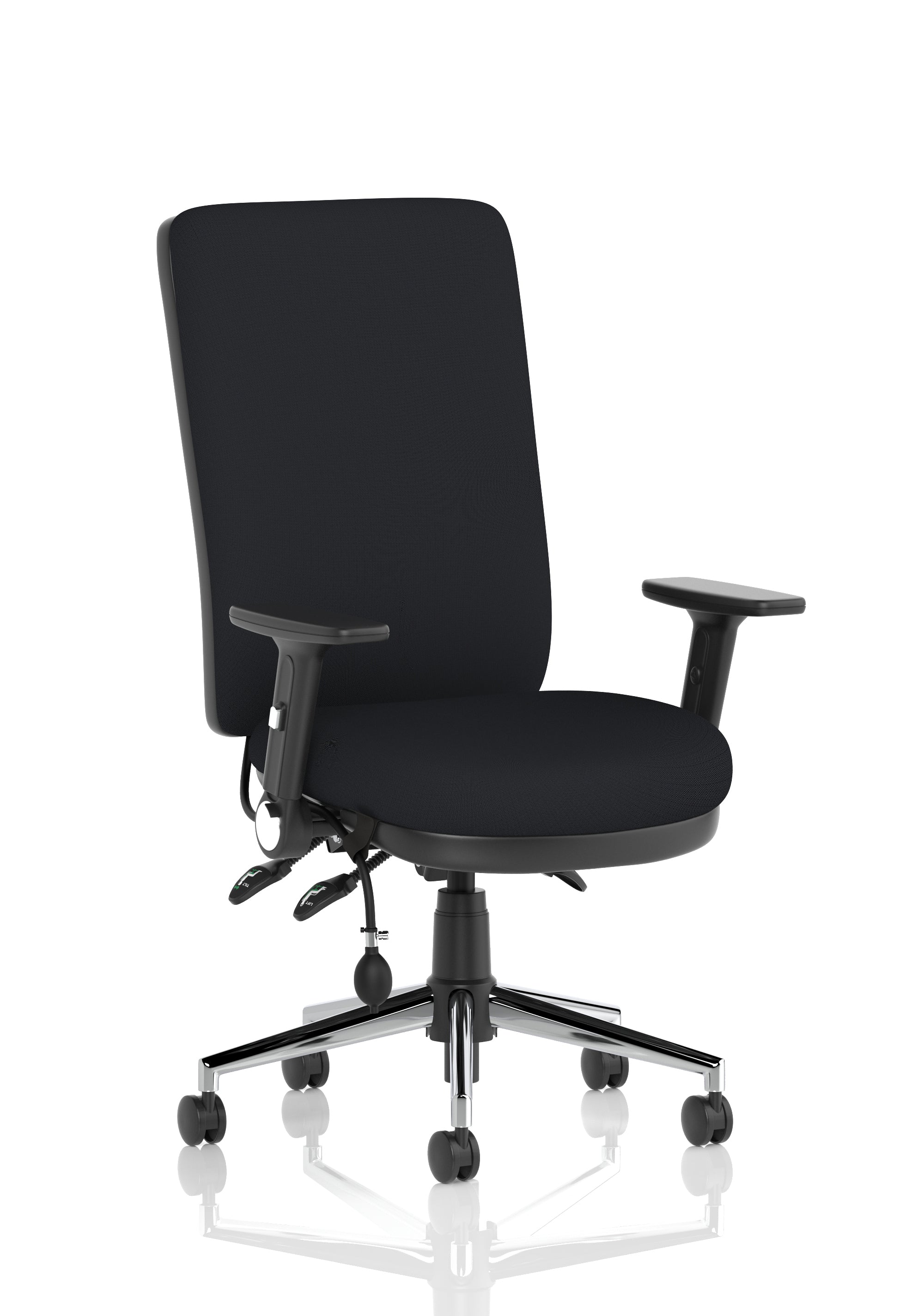 Suppliers Of Chiro High Back Fabric Task Operator Office Chair - Available in 20 Colour Choices UK