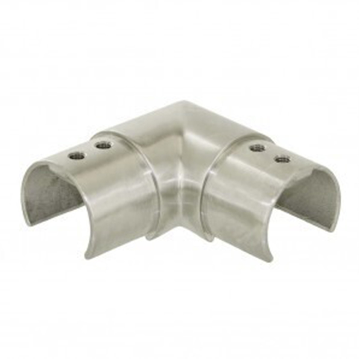 Satin Slotted 90 Degree Bend For Slotted Tube Balustrade Handrail