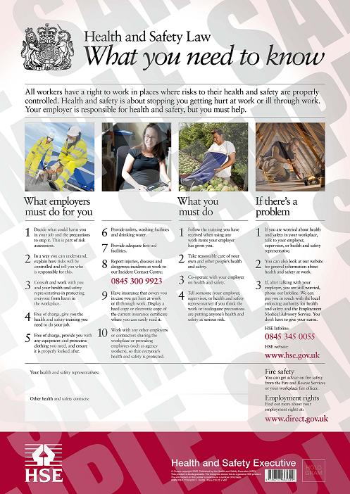HSE Law Poster Semi-Rigid
[HSE Law Post]