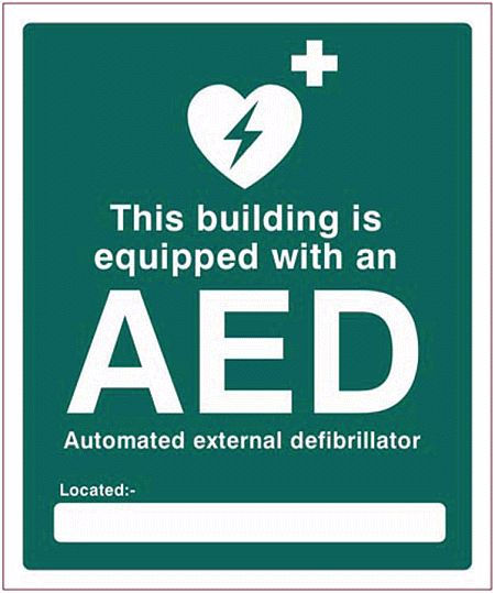 This building is equipped with an AED Located