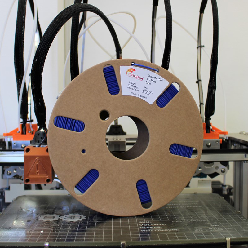 3D FilaPrint IMPACT + PLA Blue 3D printing filament 1.75mm 2.3kg