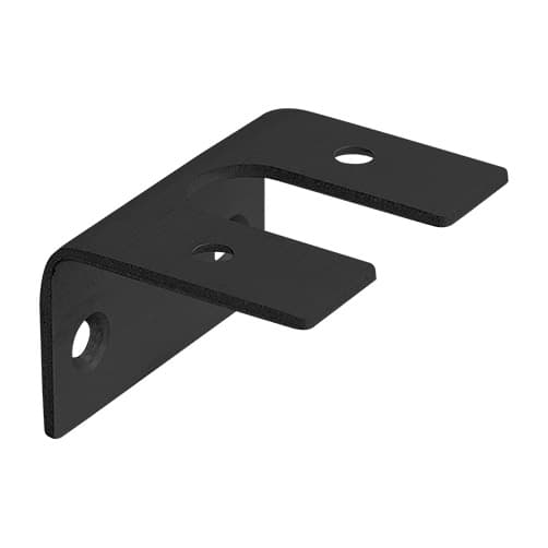 Powder-Coated Adapter for Glass Rails