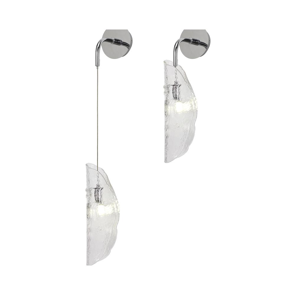 Luxuria Trim Wall Light 1xG9 Polished Chrome/Clear Glass