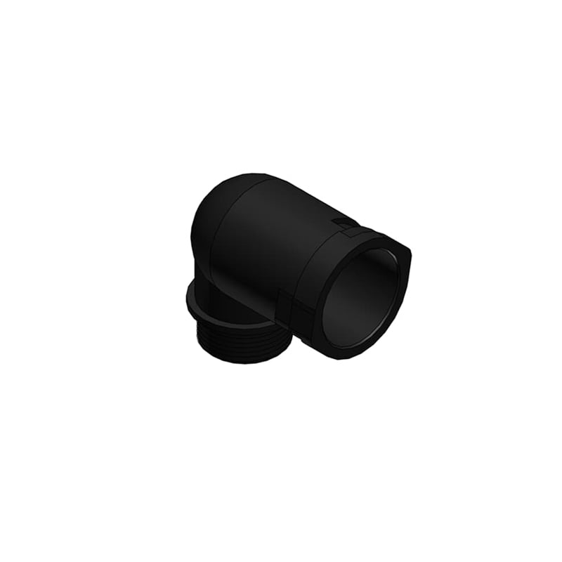 ABB ALWDM406 - 2 90 Degree Elbow Conduit Connector Black 40mm IP66