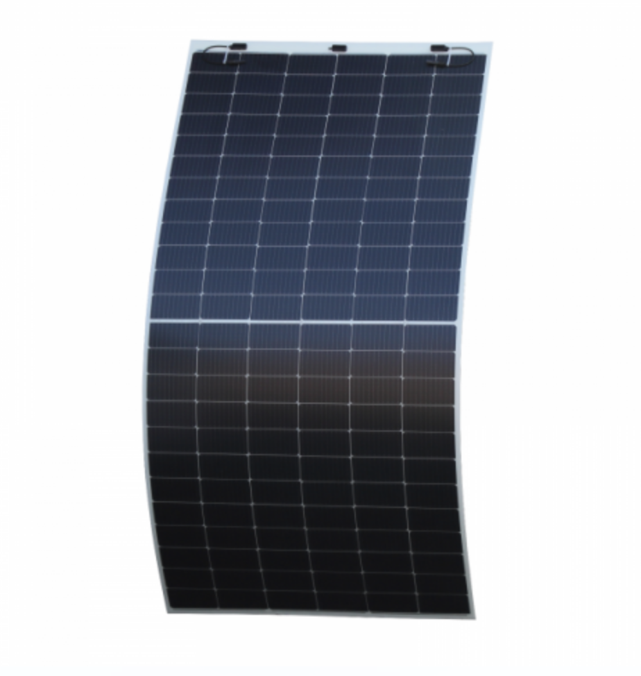 530W MCS Certified Semi-Flexible Solar Panel Top Junction Box