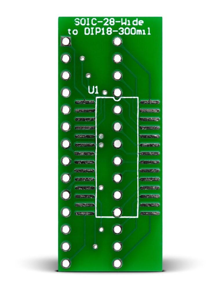 SOIC-28-Wide to DIP28-300mil Adapter