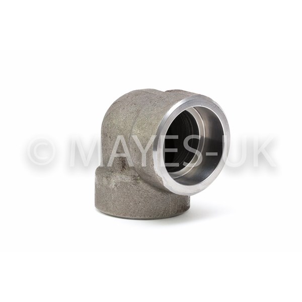 1/2" 3000 (3M) SW             
90° Elbow
A182 F22 Class 3
Dimensions to ASME B16.11