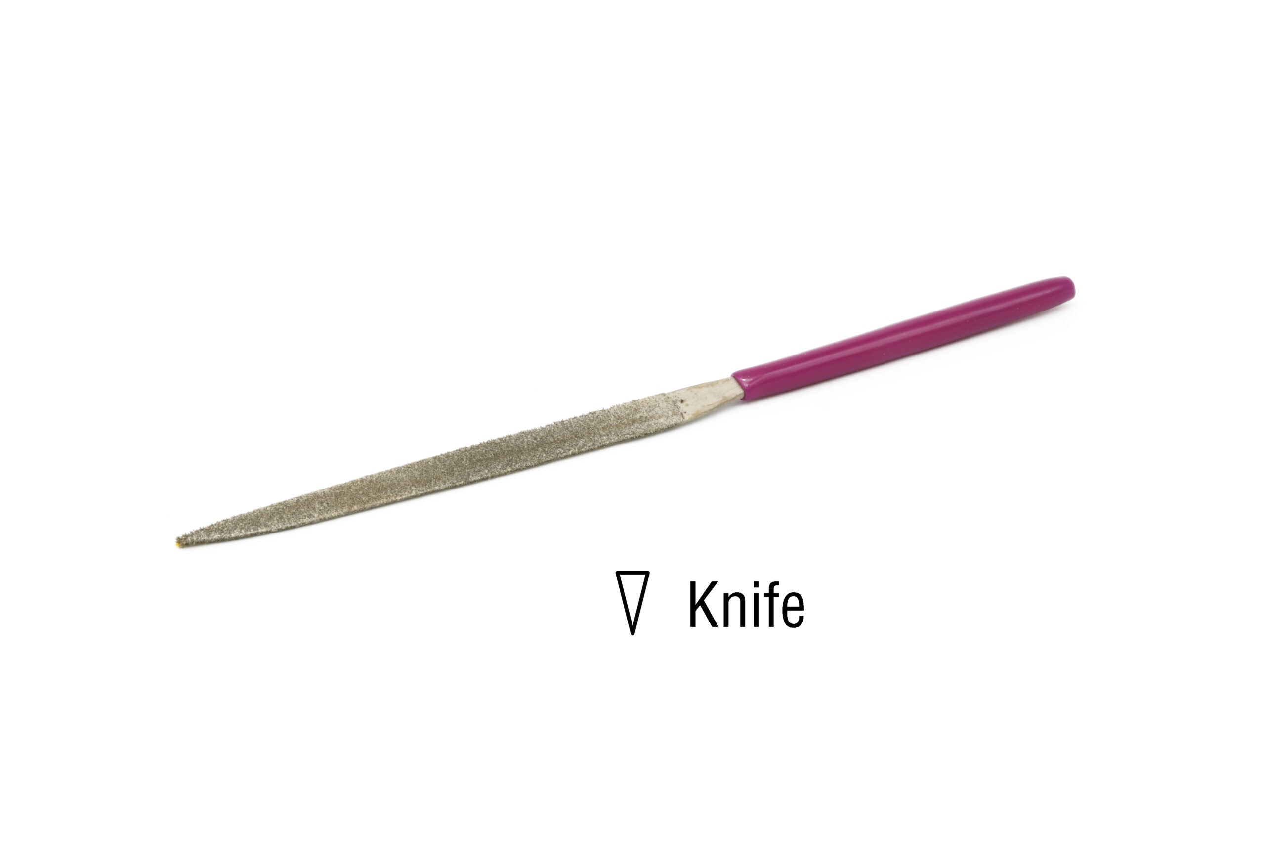 EZE-LAP Needle File Knife  Coarse