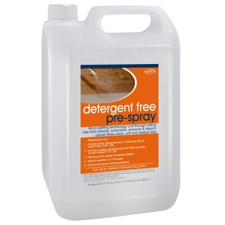 Stockists Of Detergent Free Pre-Spray (5L) For Professional Cleaners