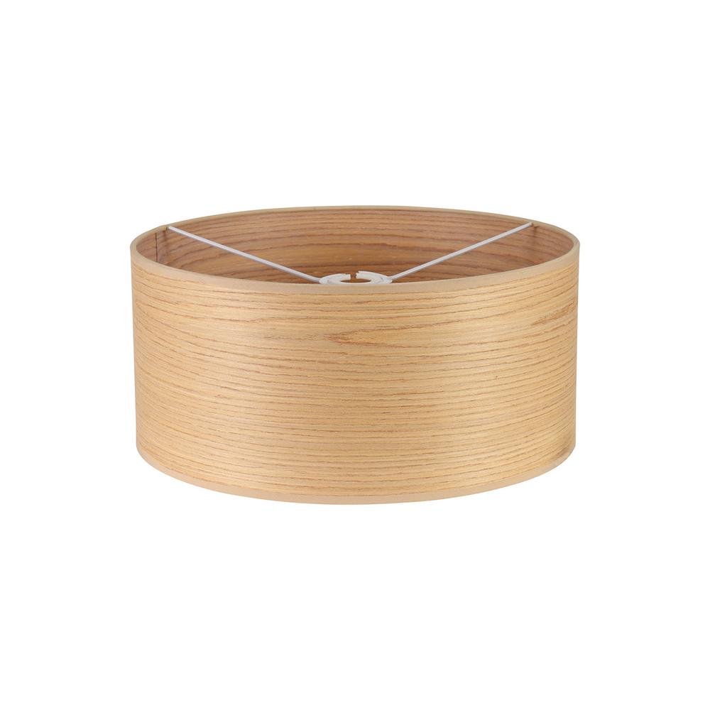 Luxuria Radiantum Round 395x180mm Wood Effect Shade (A) Light Oak/White Laminate