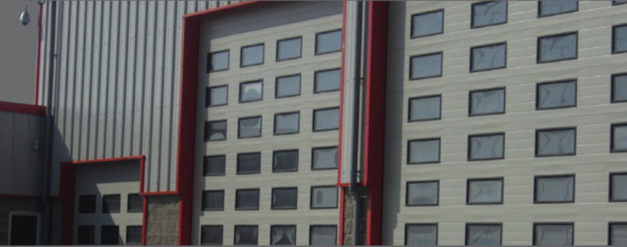 Galvanised Sectional Overhead Doors for Hospitals Kent