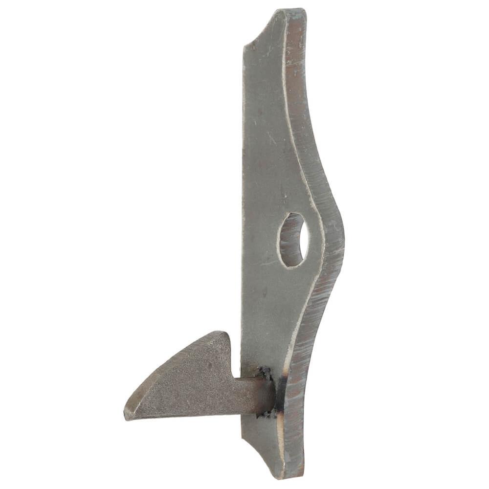 Gate Catch on Plate - Right HandSuitable for Padlocks - 6mm Thick Plate