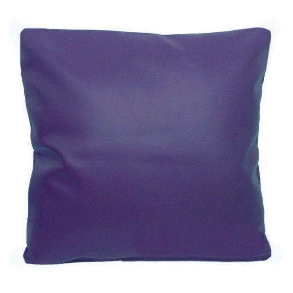 Purple Faux Leather Scatter Cushion or Covers. Sizes 16&#34; 18&#34; 20&#34; 22&#34; 24&#34;