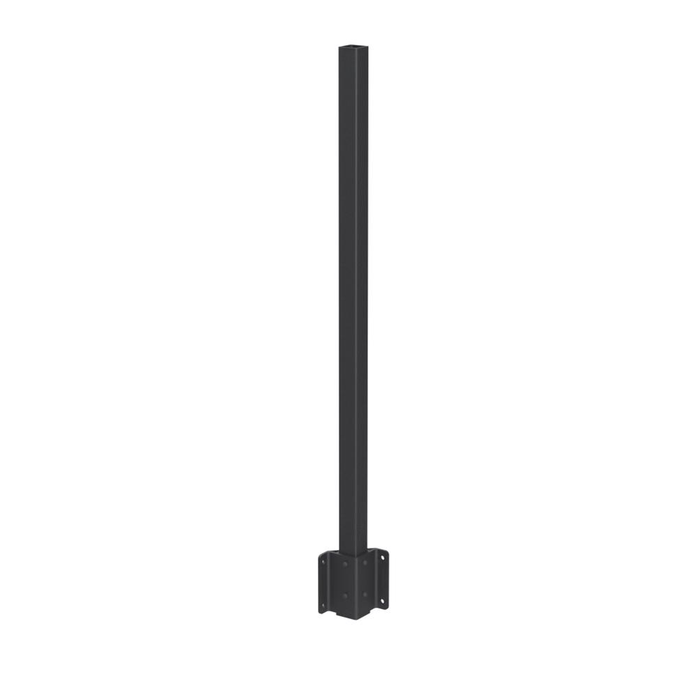 Aluminium 50mm Side Fix Internal CornerPost - Black Sand - Fortitude/Marano