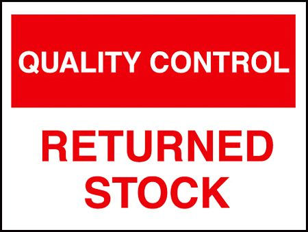 Quality control returned stock
