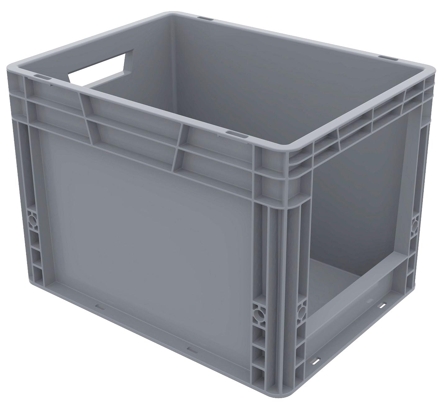 30 Litre Recycled Open Fronted Euro Plastic Stacking Picking Container