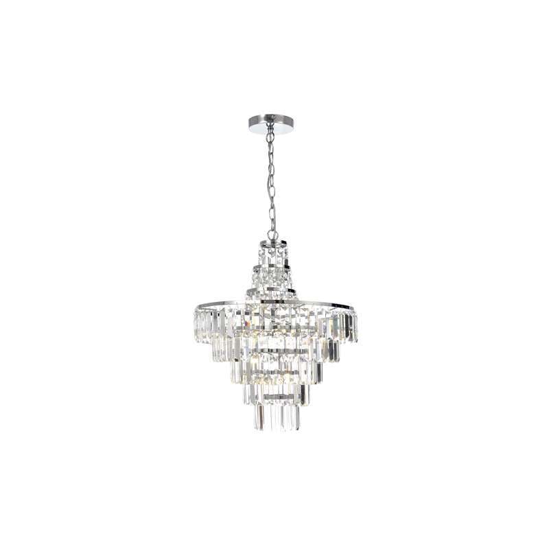 Forum Belle Chandelier Chrystal Chisel Cut Bars G9