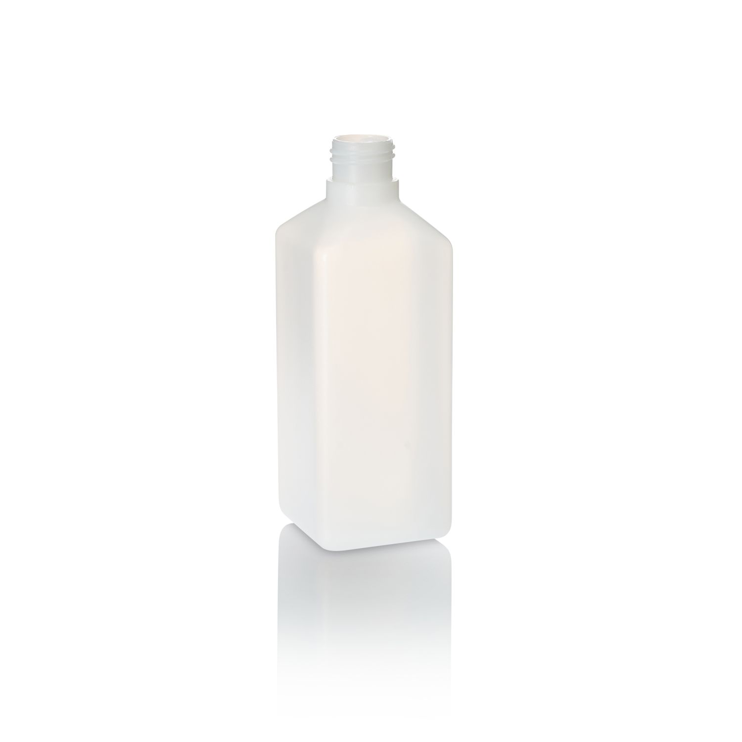 Supplier Of 500ml Natural HDPE Heavy Duty Square Bottle