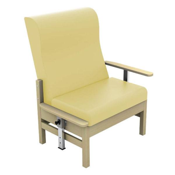 Atlas High Back Bariatric Arm Chair with Drop Arms - Beige