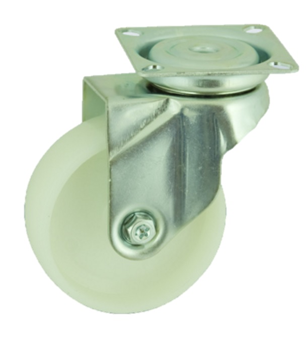 Nylon Plate Swivel Castor 100mm 90kg Load