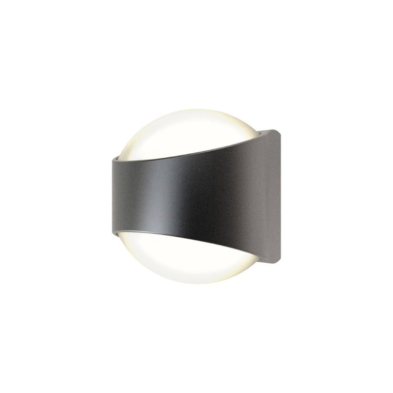 Ansell Misano Curve IP65 Bi-Directional Wall Light 4000K Graphite