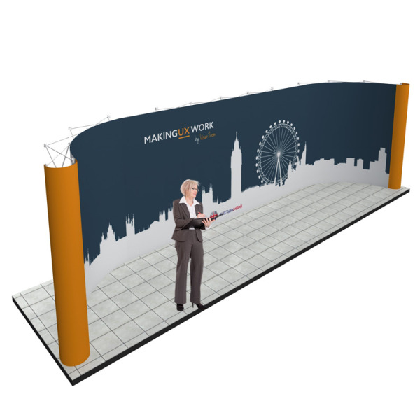 8m x 2m Linked Pop Up Stand System