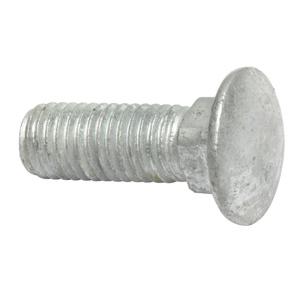 M8 x 25mm Cup Square Bolt Galvanised