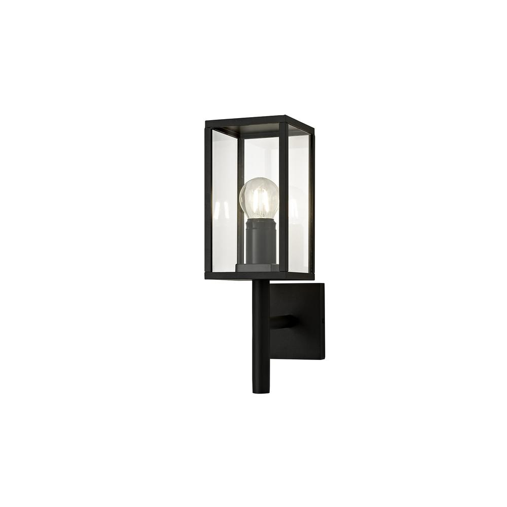 Luxuria Galle Upward Wall Light E27 IP54 Graphite Black