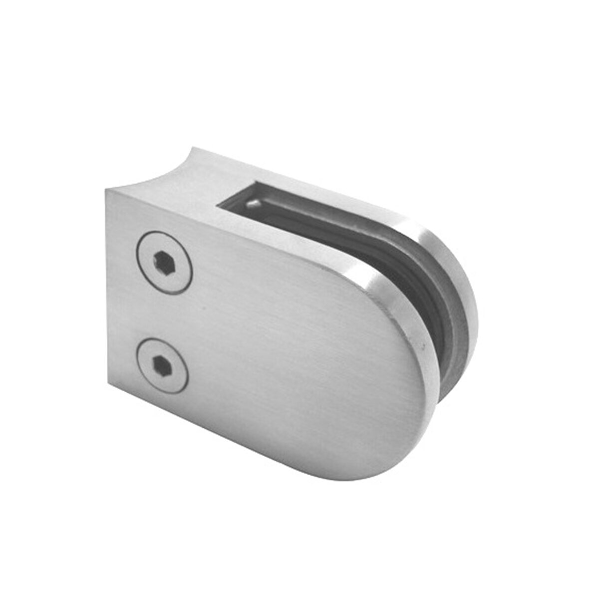 ROUND BACK D Shaped Glass Clamps 10mm glass