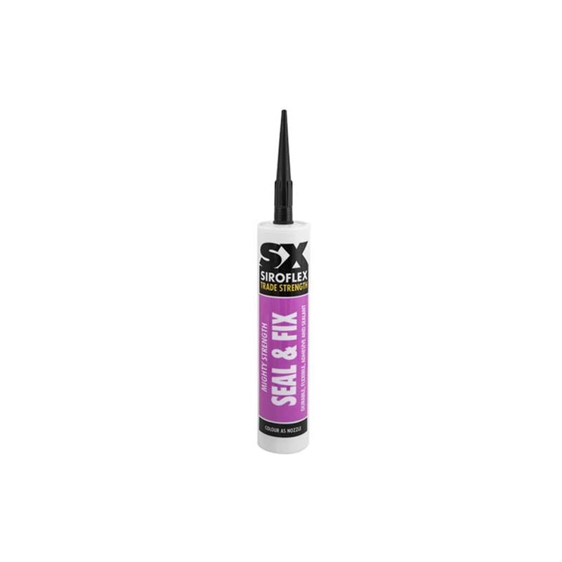 Unicrimp SX Mighty Strength Seal & Fix Black Adhesive 290ml