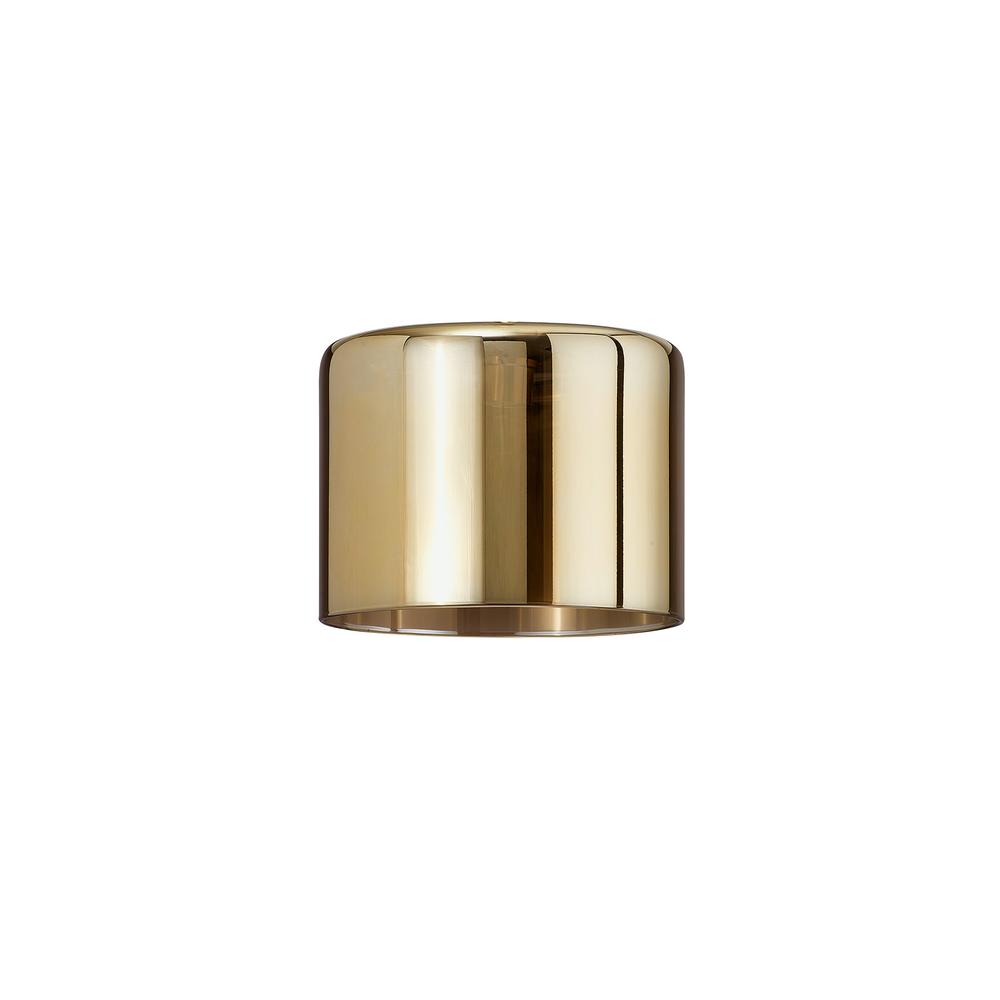 Luxuria Apex 150x110mm Short Cylinder (A) Gold Glass Shade