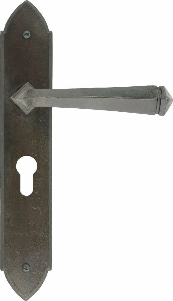 Anvil 33269 Beeswax Gothic Lever Euro Lock