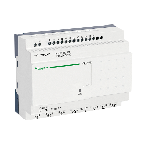 SR2E201FU compact smart relay Zelio Logic - 20 I O - 100..240 V AC - clock - no display