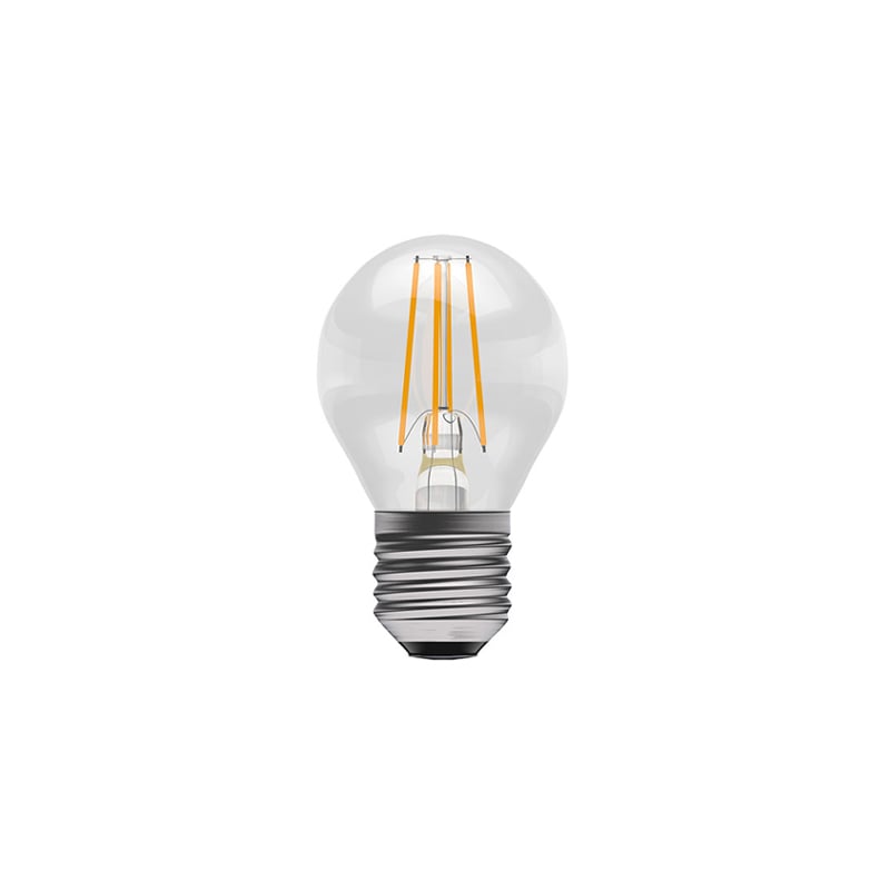 Bell Non-Dimmable Round Clear LED Filament Bulb E27 2700K 3.3W